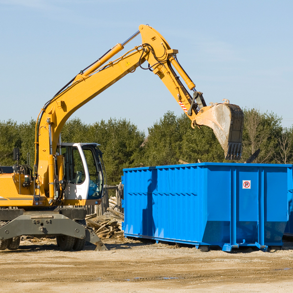 what size residential dumpster rentals are available in Monterey Tennessee